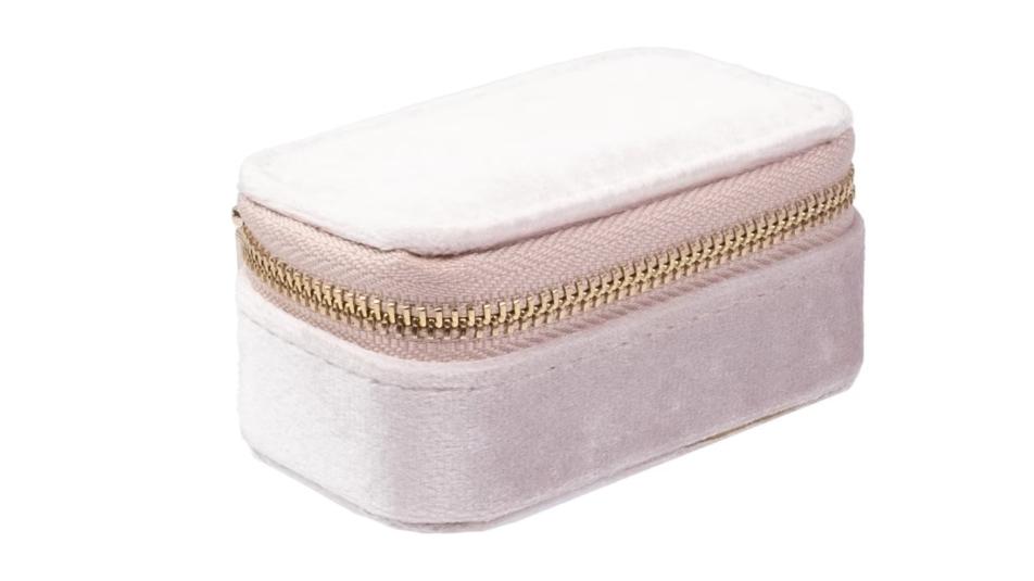 Dark Department Velvet Jewellery Box Micro Sparkled pale rose