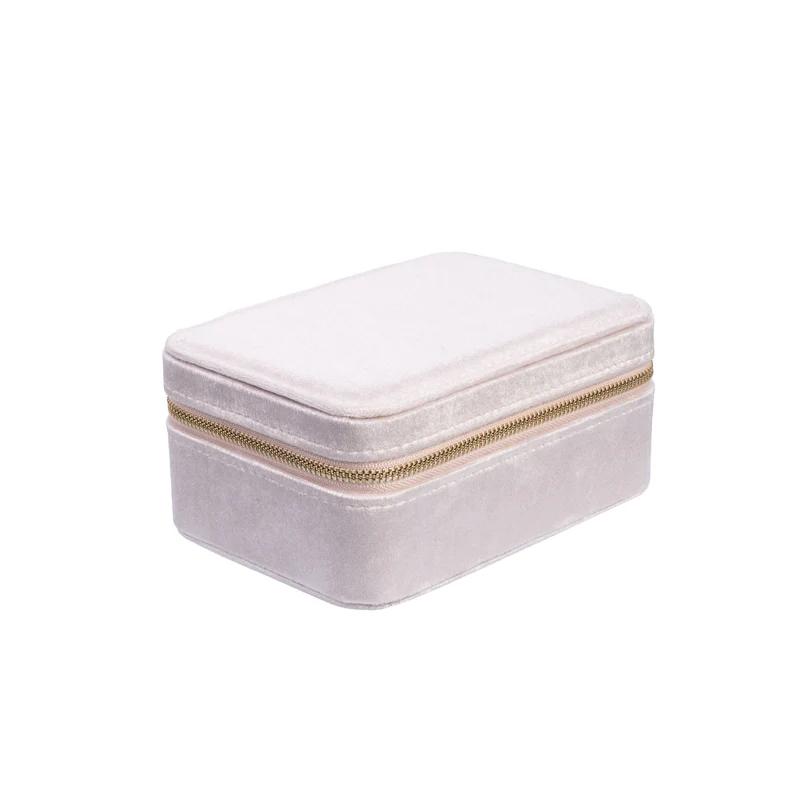 Dark Department Velvet jewellery box sparkle pale rose