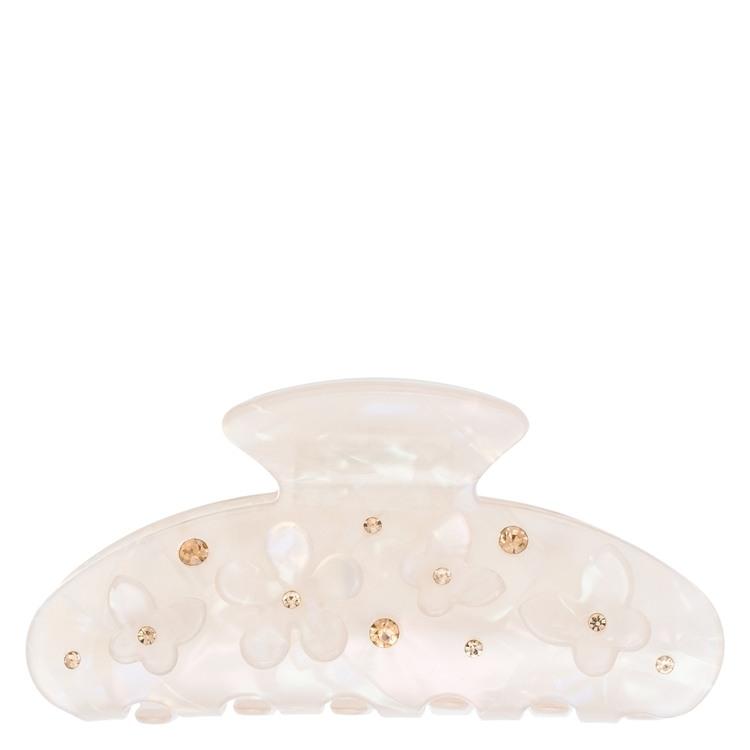 Large - Rosa Sand- Flower & Butterfly Hair Claw - DARK department