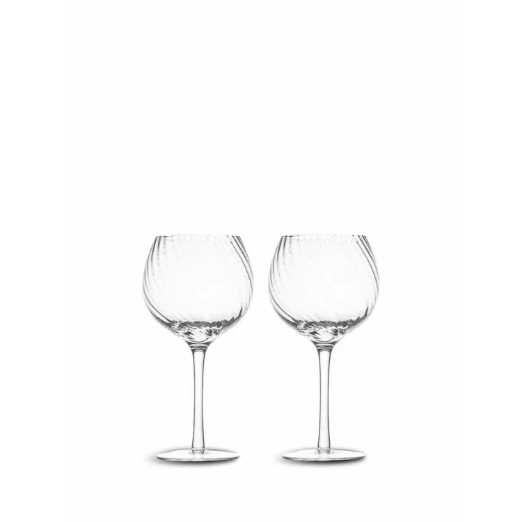 WINE GLASS OPACITY 2PCS/SET CLEAR - BYON
